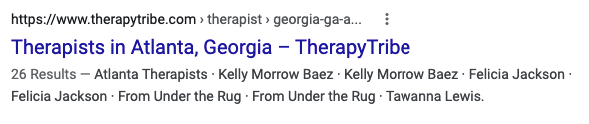 Page Titles For Therapists